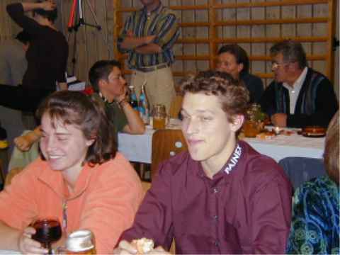 Karen Fleogel und Tim Schmelcher nach dem Wettkampf